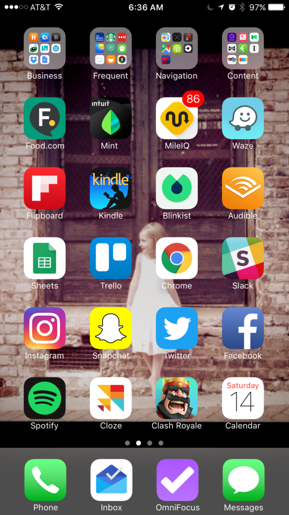 The Apps  on my Home  Screen  for 2019 Adam J Walker